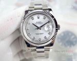 (EW) Swiss 3235 Rolex Datejust II Silver Diamond Dial Replica Watches DJII 41mm